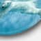 Designart - Polar Bear Swimming under Water' Disc Large Animal Metal Artwork